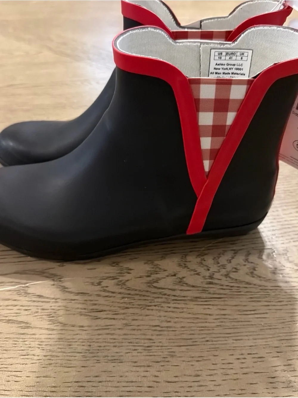 Laura Ashley Ankle Rain Boots Women's SIZE 10 Water-Resistant Lightweight